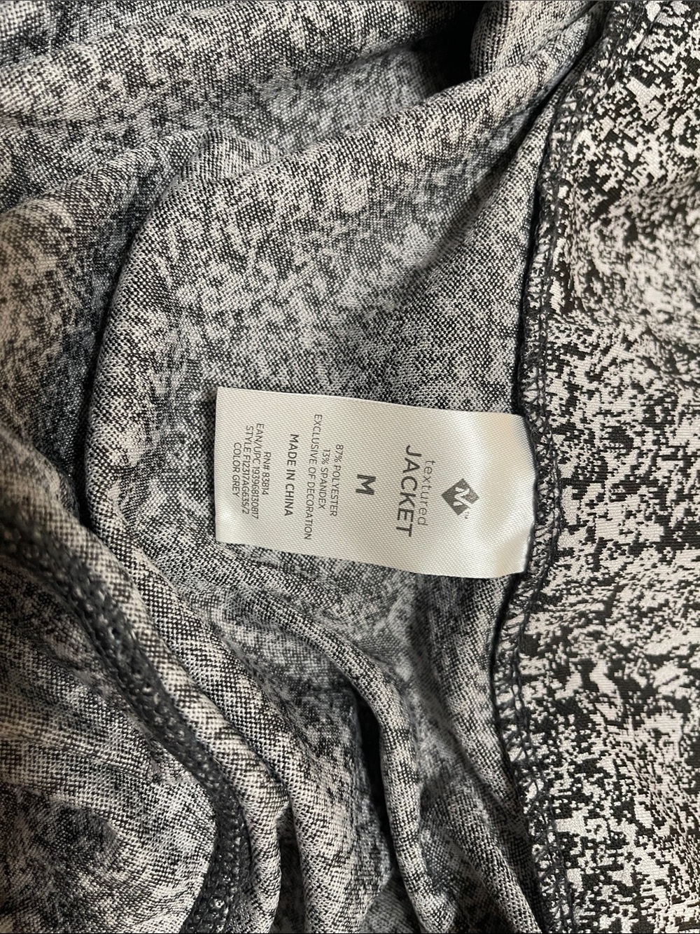 Members Mark textured jacket size medium excellent condition - Picture 3 of 3